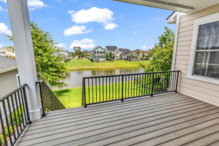 main porch of Whispering Winds home