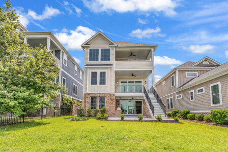 rear exterior of Whispering Winds home