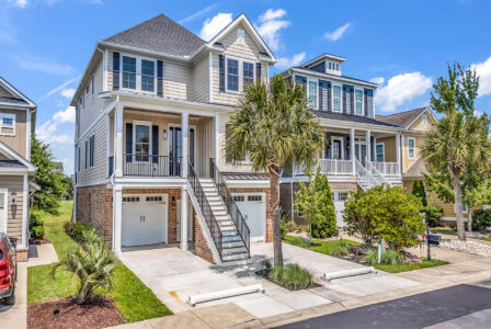 Elevated coastal home in South Carolina, ideal for those deciding whether to build or buy in 2025.