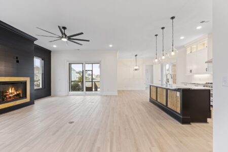 kitchen and living room of W Palm 1 home