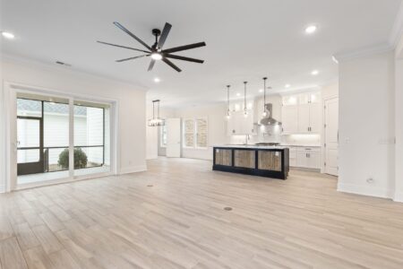 interior kitchen and living room of W Palm 1 home