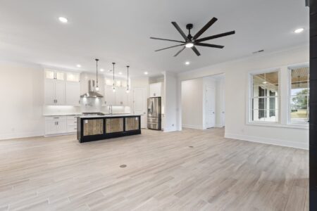 interior kitchen and living room of W Palm 1 home