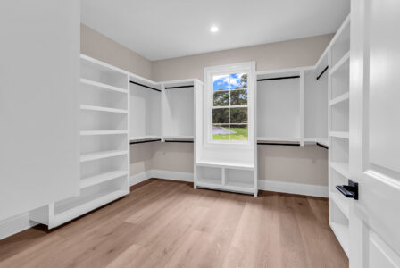 primary closet of tidewater 2 home