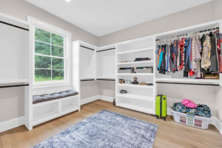 primary closet of tidewater 2 home