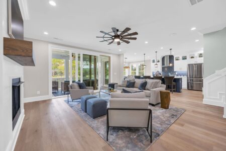 main living room of tidewater 2 home