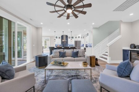 main living room of tidewater 2 home
