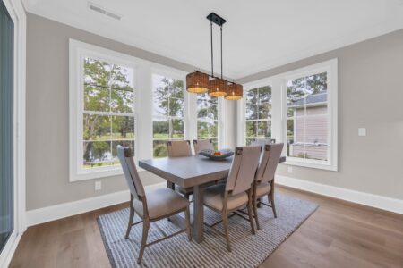 dining room of tidewater 2 home