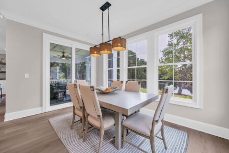 dining room of tidewater 2 home
