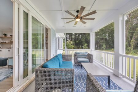 outdoor porch of tidewater 2 home