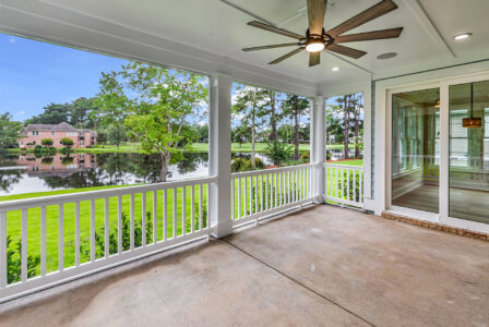 outdoor screened porch of tidewater 2 home
