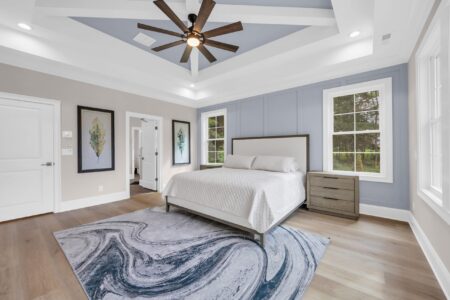 primary bedroom of tidewater 2 home
