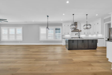 kitchen and main living room of isle of palms 3 home