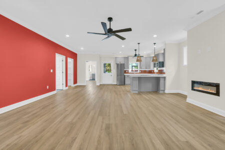 main living room and kitchen of atlantic beach 3 house
