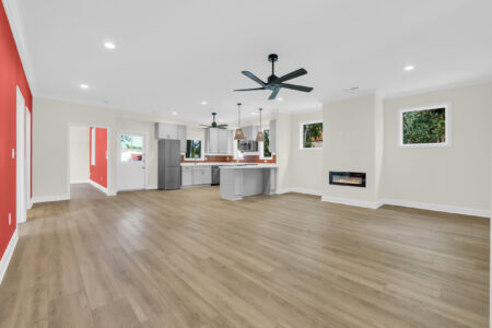 main living room and kitchen of atlantic beach 3 house